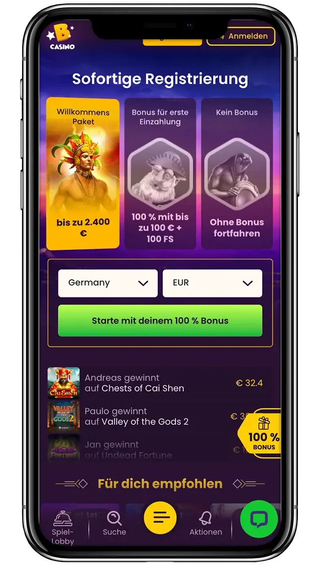 bizzo casino app